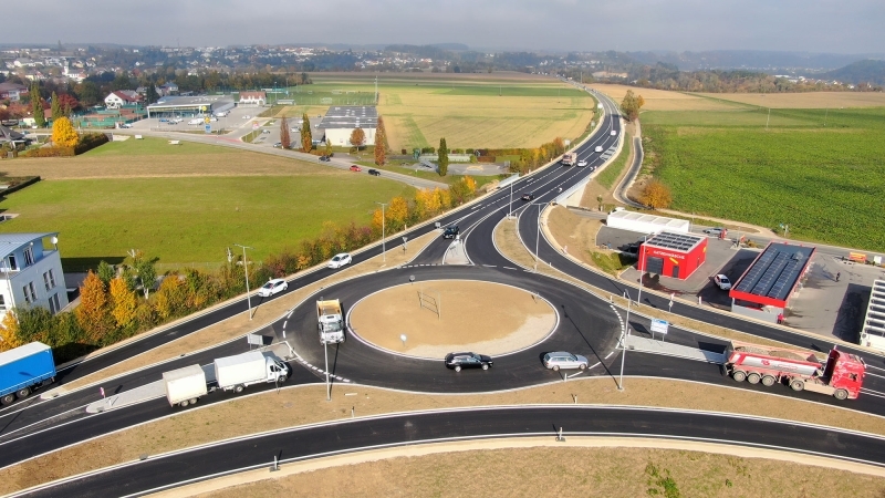 Kreisverkehr in Sierning